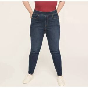 LANE BRYANT High Rise Skinny Jean Tighter Tummy Technology Blue 16R NWT